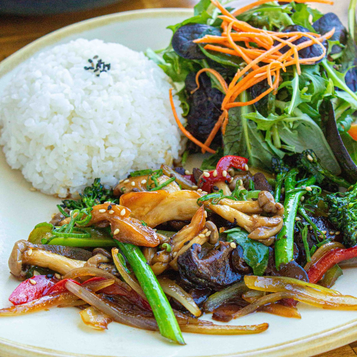 Mushroom teriyaki