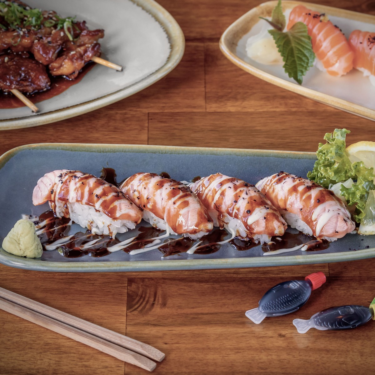 Grilled Salmon Nigiri
