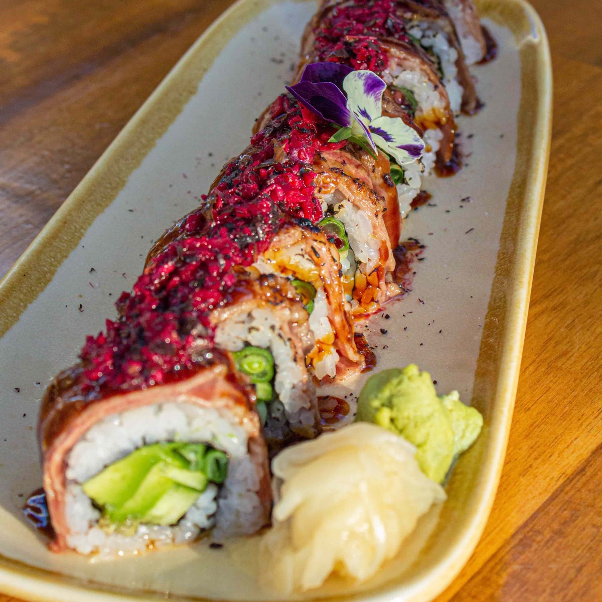 Beetroot Wagyu Roll